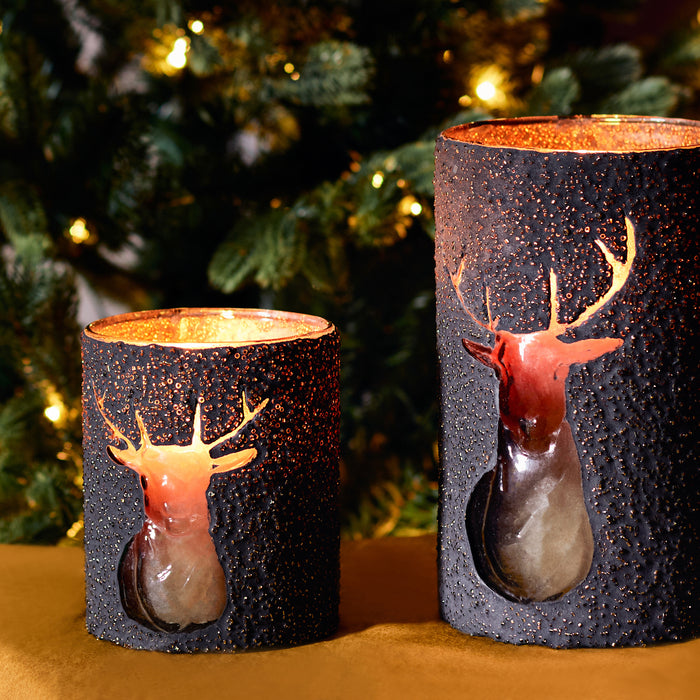 Small Stag Votive with Beads