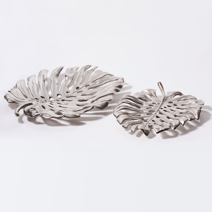 Small Leaf Dish - Raw Nickel