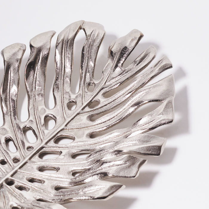 Small Leaf Dish - Raw Nickel