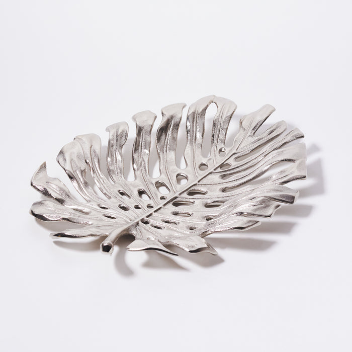 Small Leaf Dish - Raw Nickel