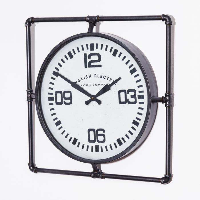 Sq.Framed English Electric Clock