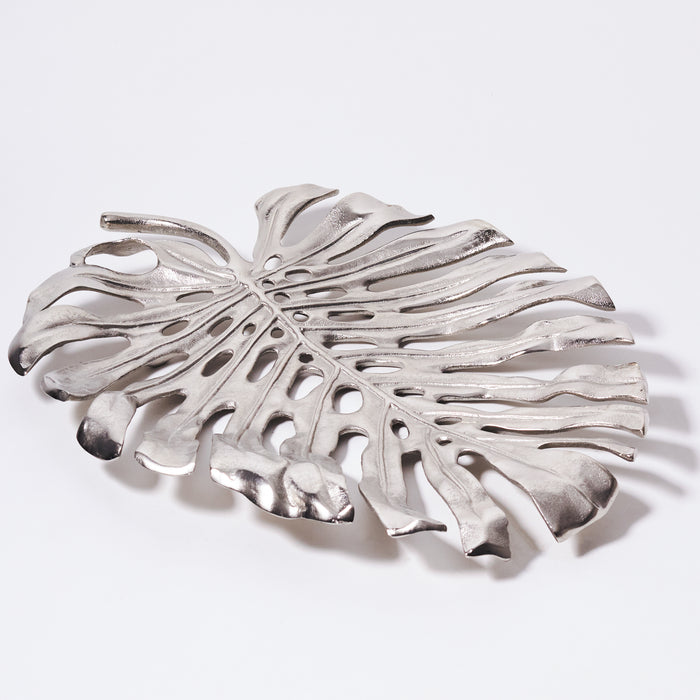 Large Leaf Dish - Raw Nickel