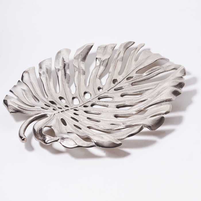 Large Leaf Dish - Raw Nickel