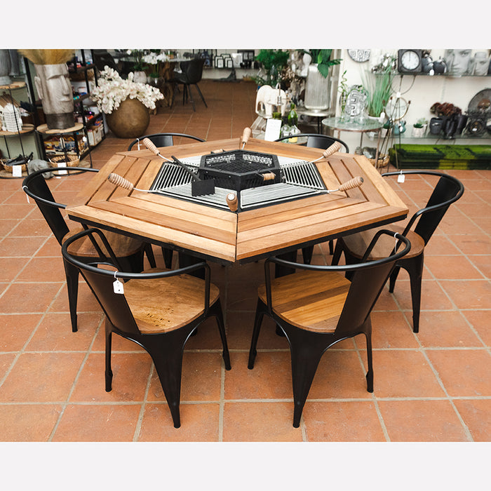 Six Setting Barbecue Table