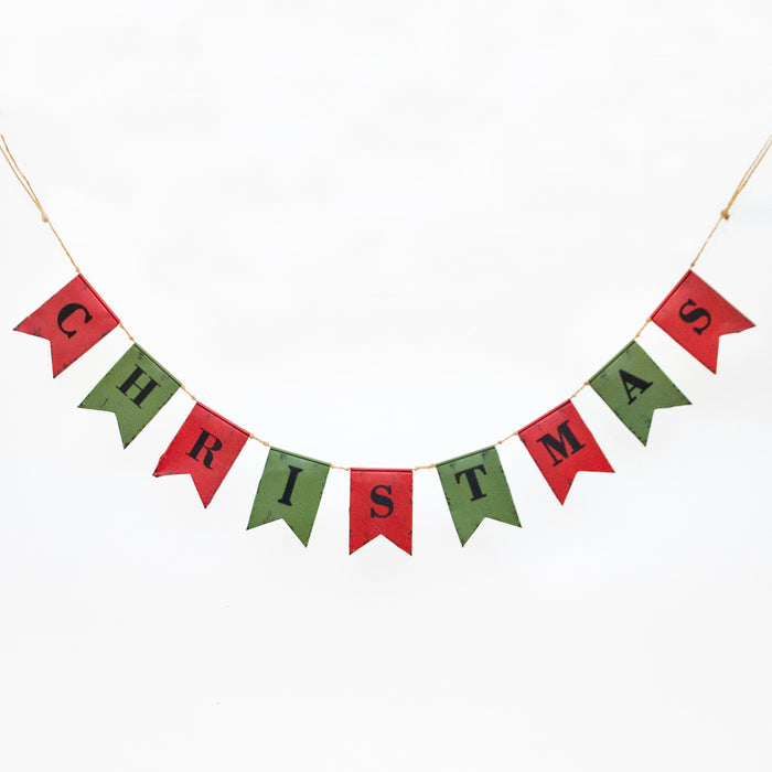 Metal Christmas Flag Bunting