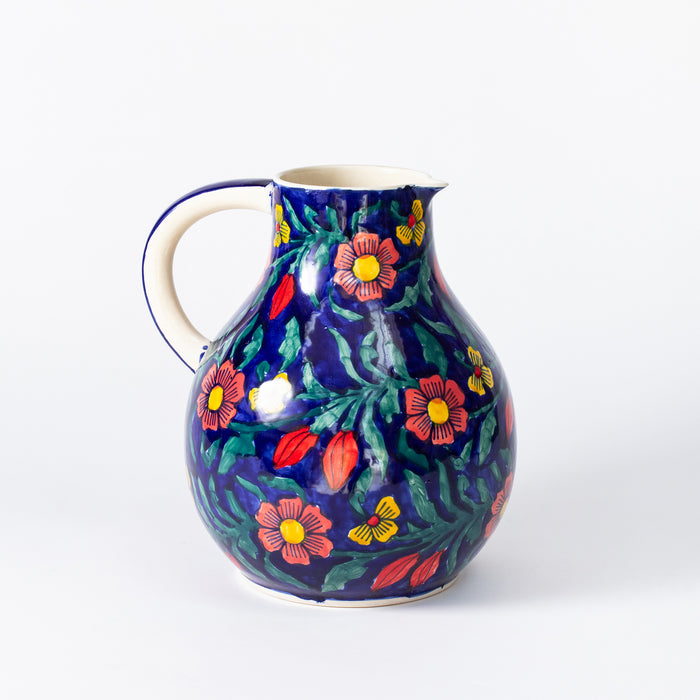 Large Jug  - Floral Cobalt