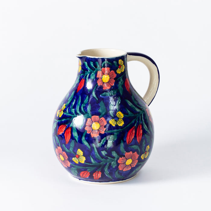 Large Jug  - Floral Cobalt