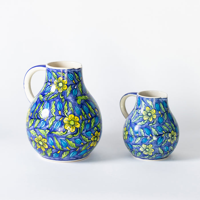 Large Jug  - Floral Blue