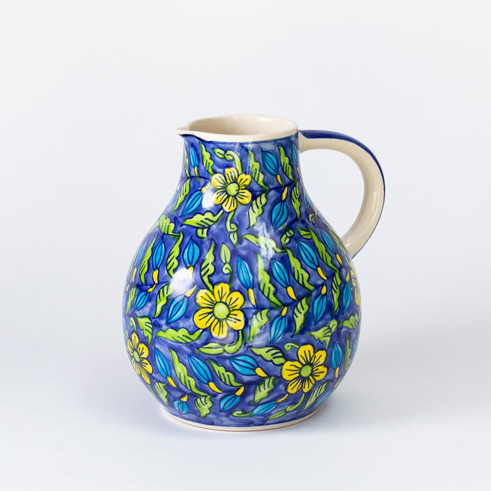 Large Jug  - Floral Blue