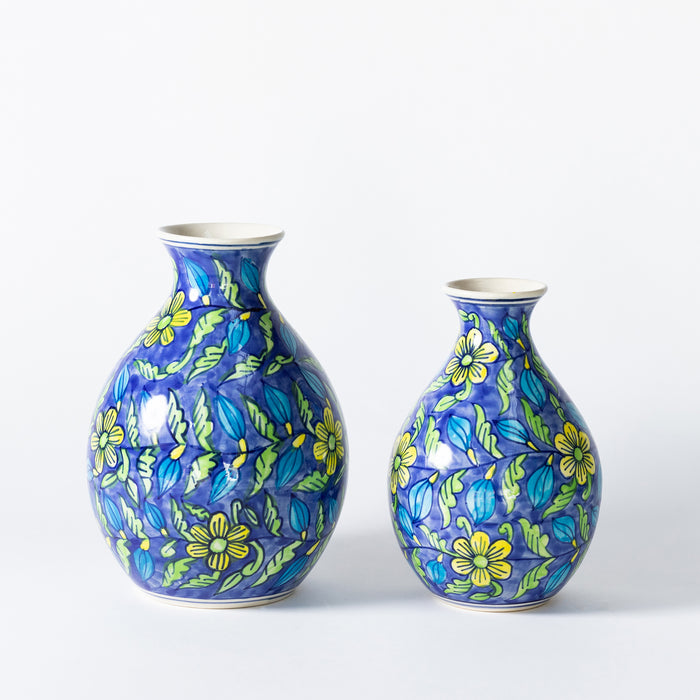 Small Vase  - Floral Blue