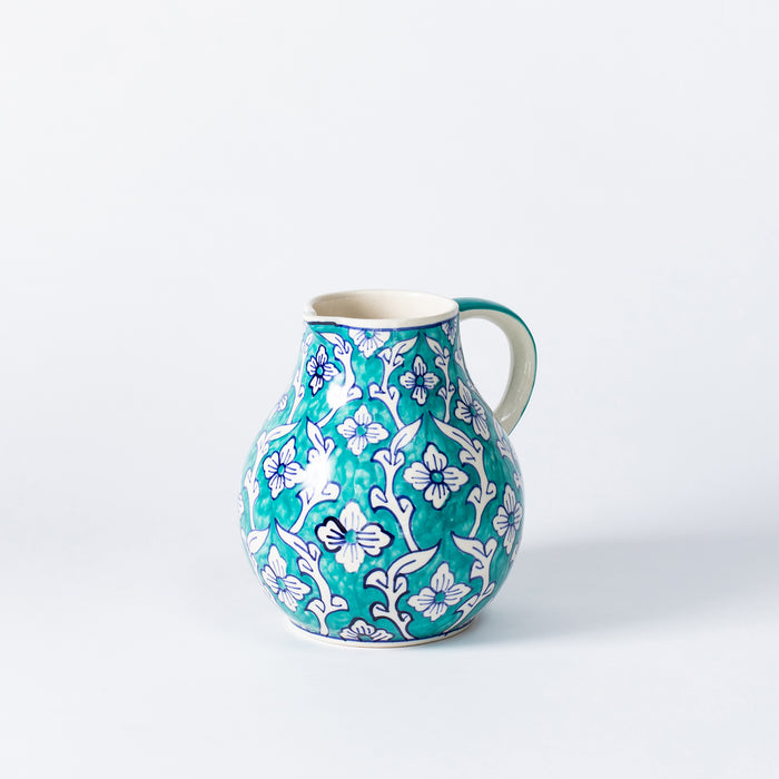 Small Jug  - Floral Teal