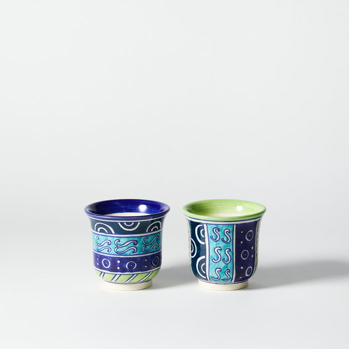 Set of Two Assorted Small Cachepots