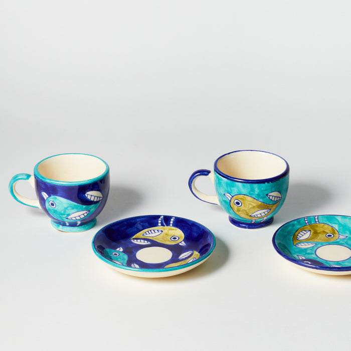 Cappuccino cup/saucer - set of two