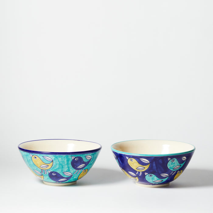 Pair of Assorted Large Bowls