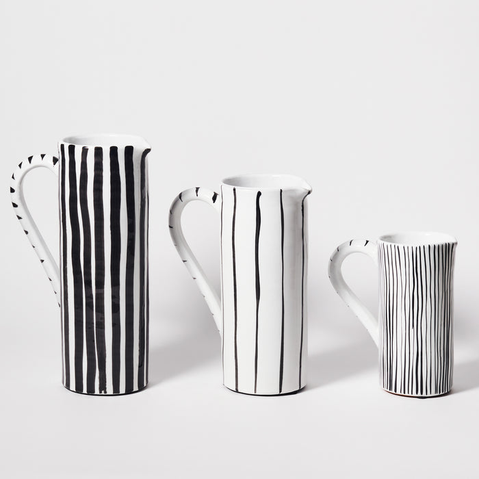 Large Spaced Stripe Pitcher