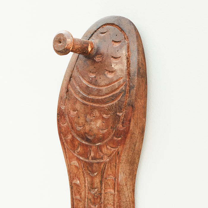 Hanging Wooden Carved Slipper