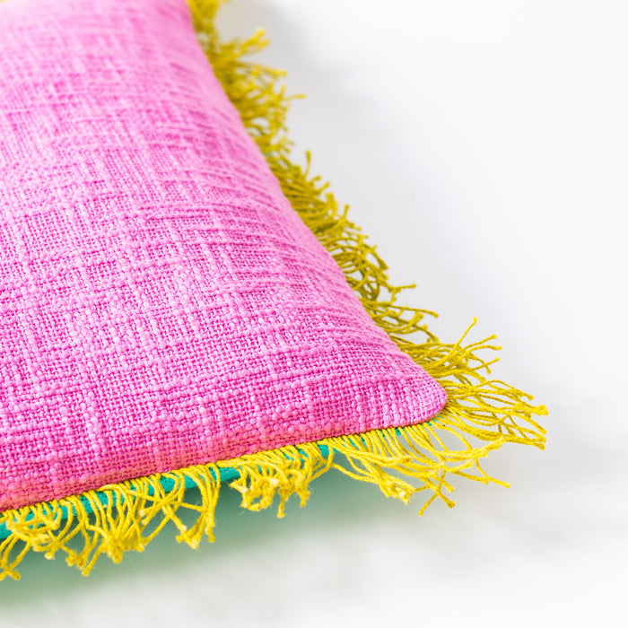 Cushion - Fuchsia / Teal