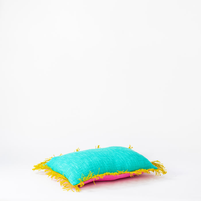 Cushion - Fuchsia / Teal