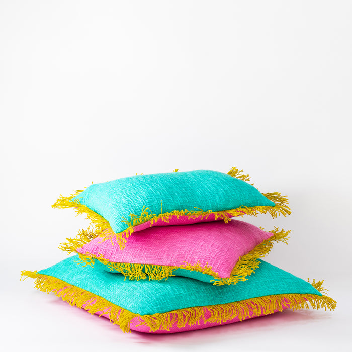 Cushion - Fuchsia / Teal