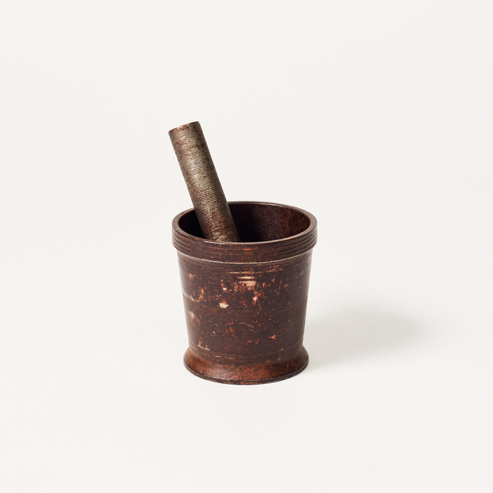 Iron Mortar and Pestle