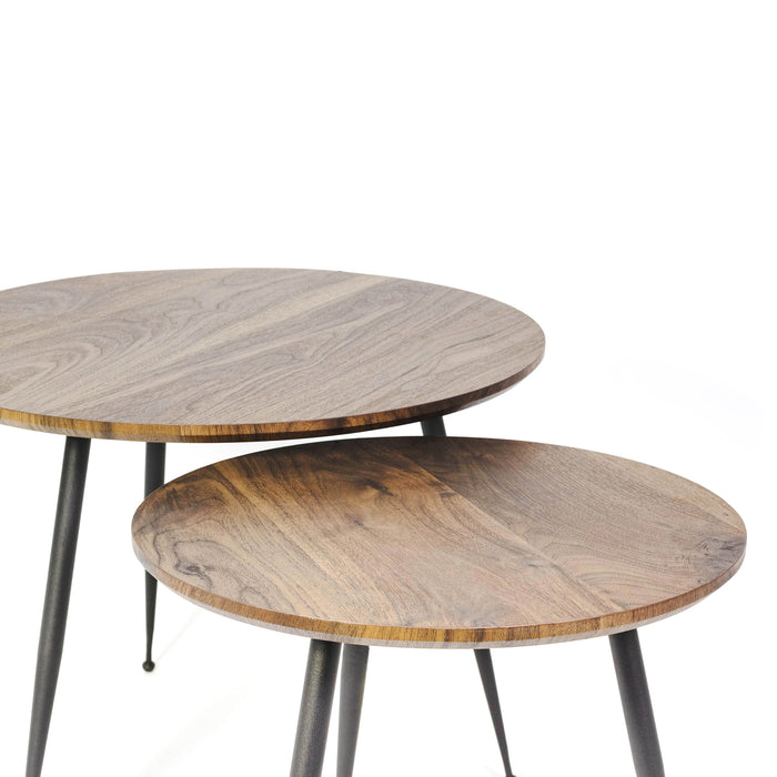 Set of Two Round Coffee Tables
