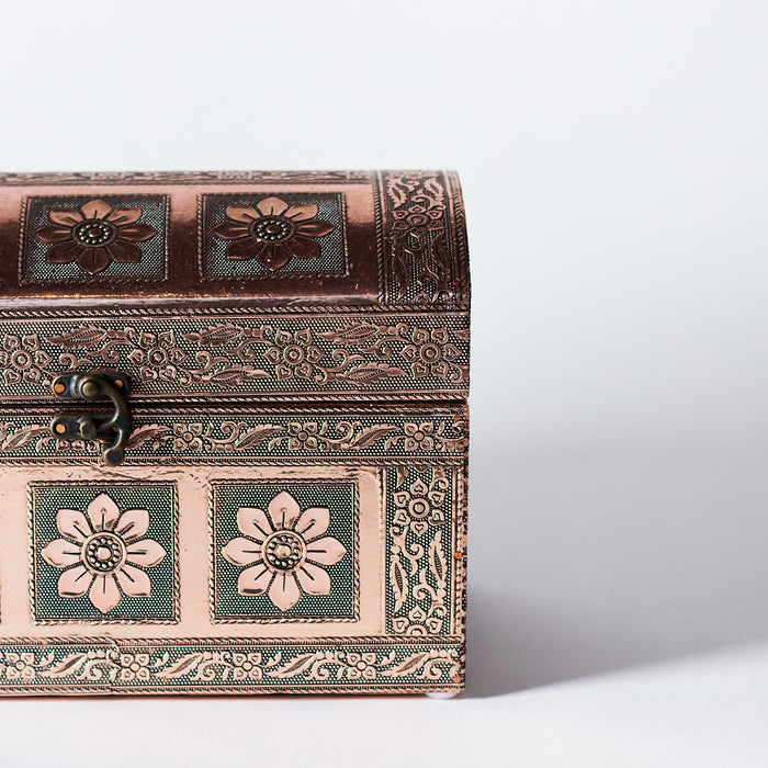 Set of 3 Jewellery Chests - Copper