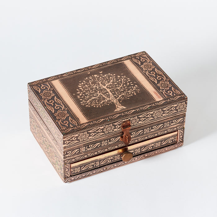 Tree of Life Jewellery Box - Copper