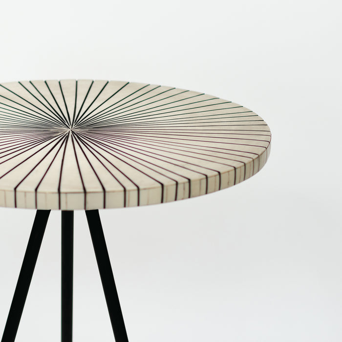 Round Side Table - Sunburst