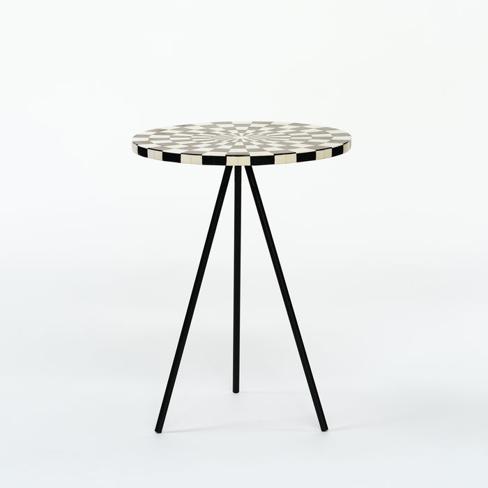 Round Side Table - Squares