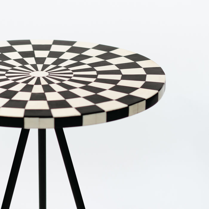 Round Side Table - Squares