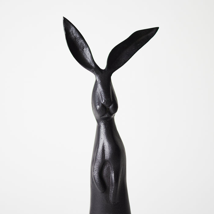 Small Standing Rabbit - Matt Black