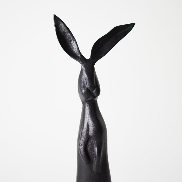 Large Standing Rabbit - Matt Black