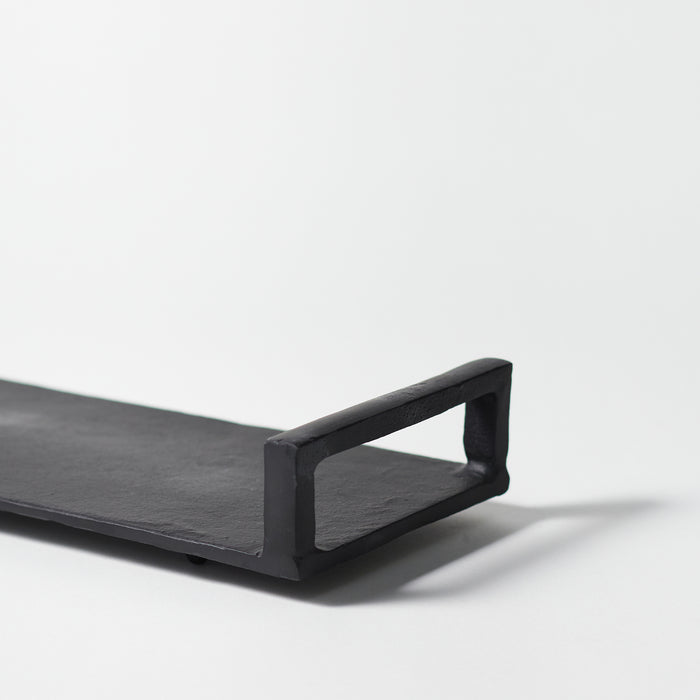 Lg.Rect.Handled Tray - Matt Black