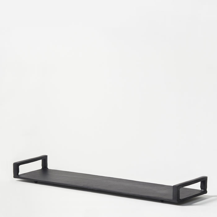 Giant Rect.Handled Tray-Matt Black