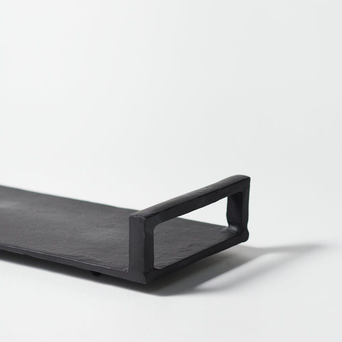 Giant Rect.Handled Tray-Matt Black