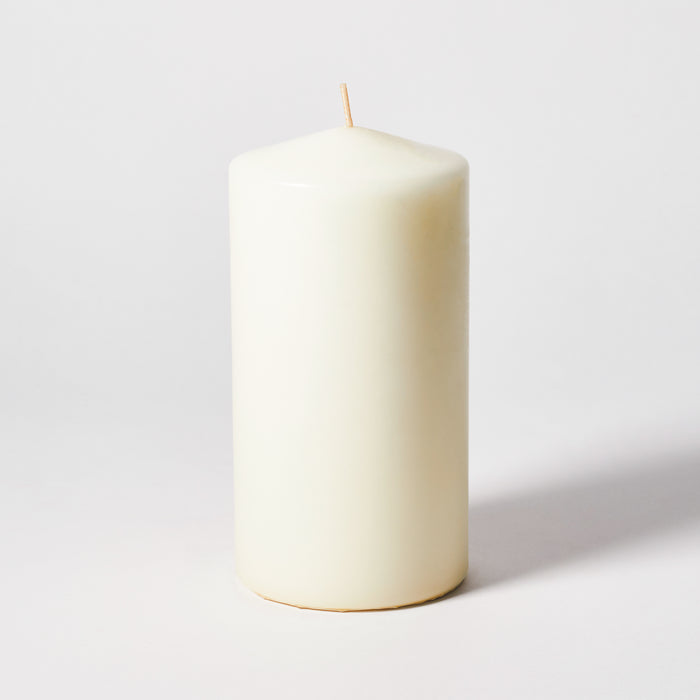 Large Wide Pillar Candle - Ivory