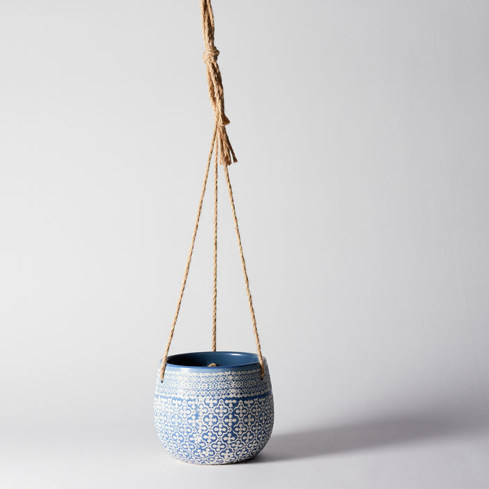 Hanging Planter - Light Blue