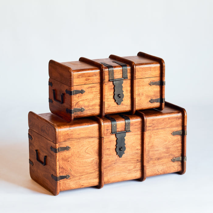 Set of 2 Rounded Chests - Lisboa