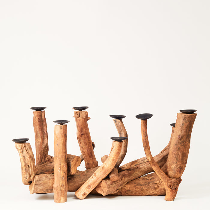 Driftwood Nine Candleholders