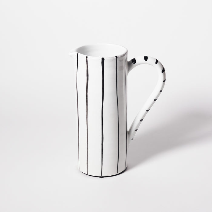 Large Spaced Stripe Pitcher