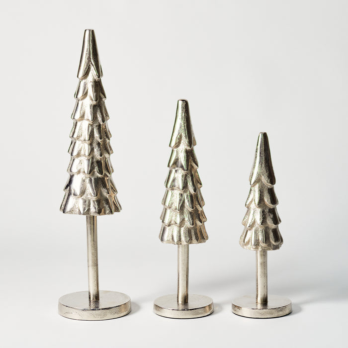 Sm Christmas Tree on Stand - Silver