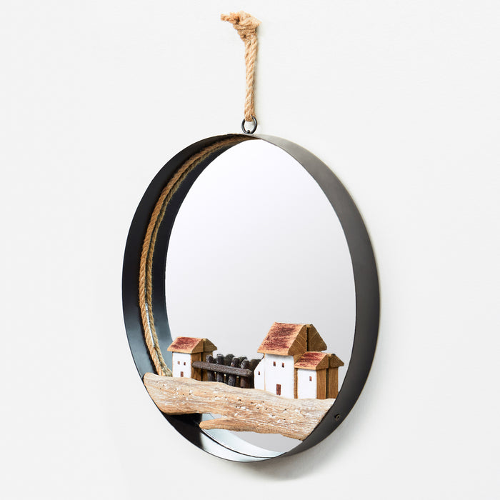 Small Cottages Wall Mirror