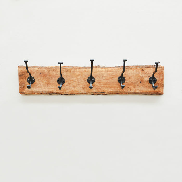 5 Hook Wooden Coat Hanger