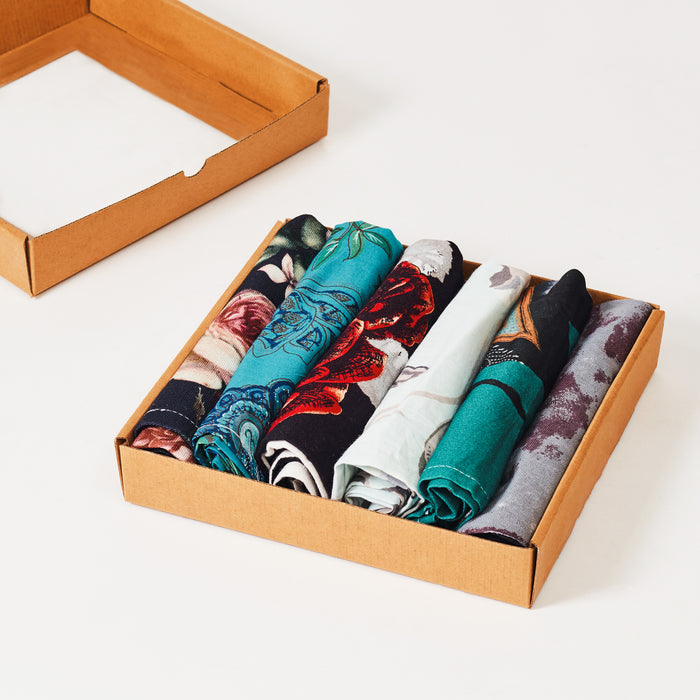Vintage Sari Cotton Napkin Gift Set