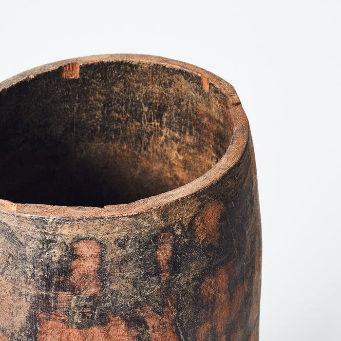 Large Wooden Pot