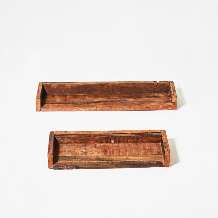 Set of Two Wooden Shelves