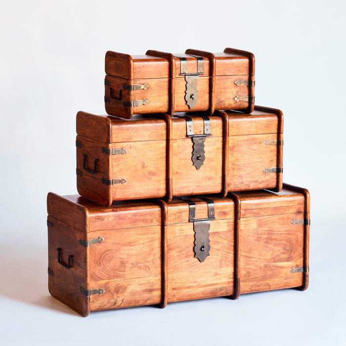 Set of 3 Rounded Chests - Lisboa