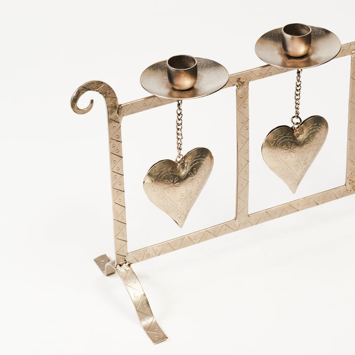 4 Heart Table Candlestand