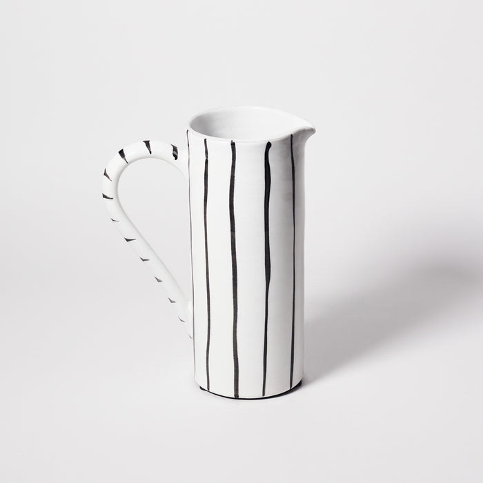 Large Spaced Stripe Pitcher