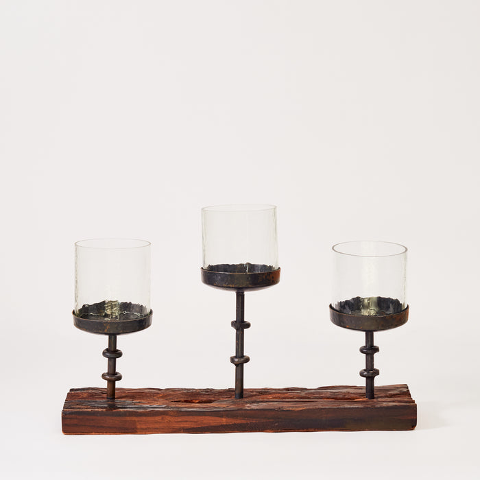 Long 3 Part Table Candleholder